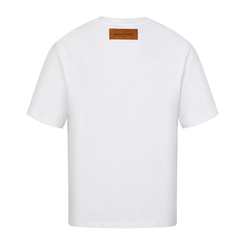 White Graphic Mountain & Nature Print T-Shirt view