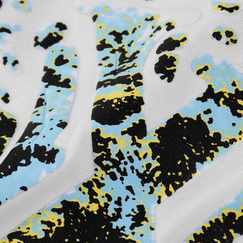 White Graphic Mountain & Nature Print T-Shirt view