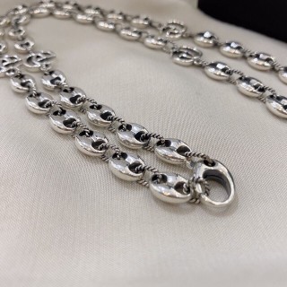 Gucci Double G Silver Anchor Chain Necklace 55cm view 2