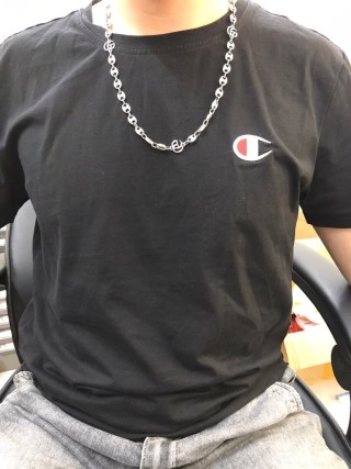 Gucci Double G Silver Anchor Chain Necklace 55cm view 9