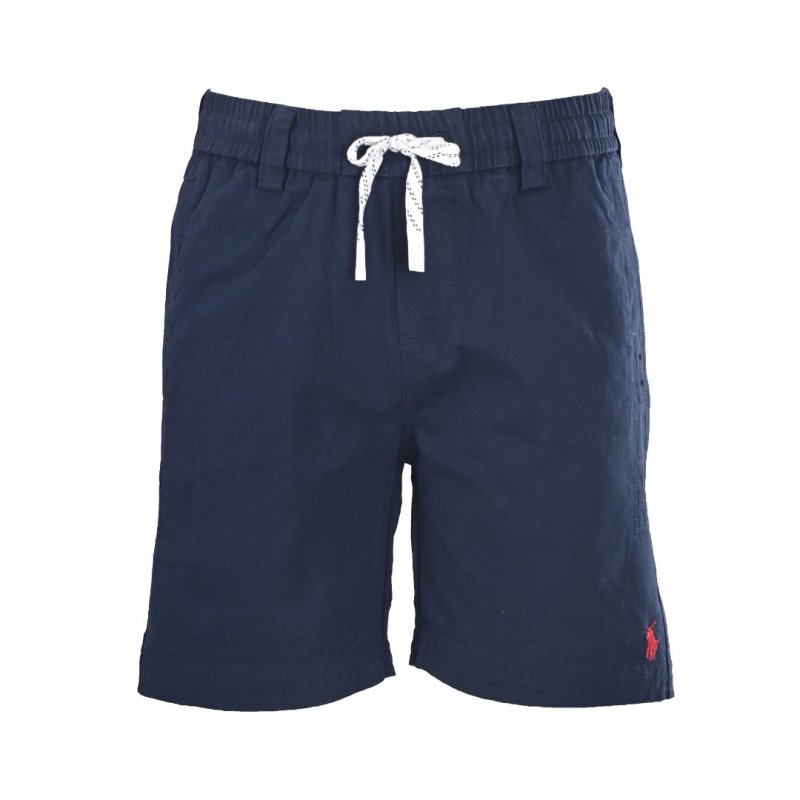 Ralph Lauren Polo Navy Shorts with Red Pony view