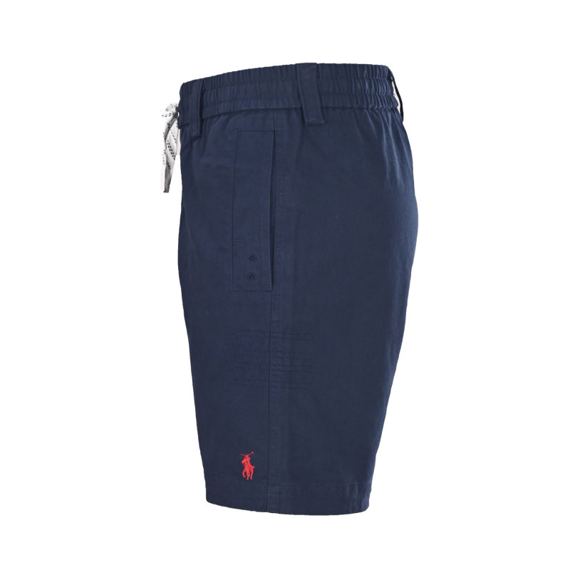 Ralph Lauren Polo Navy Shorts with Red Pony view