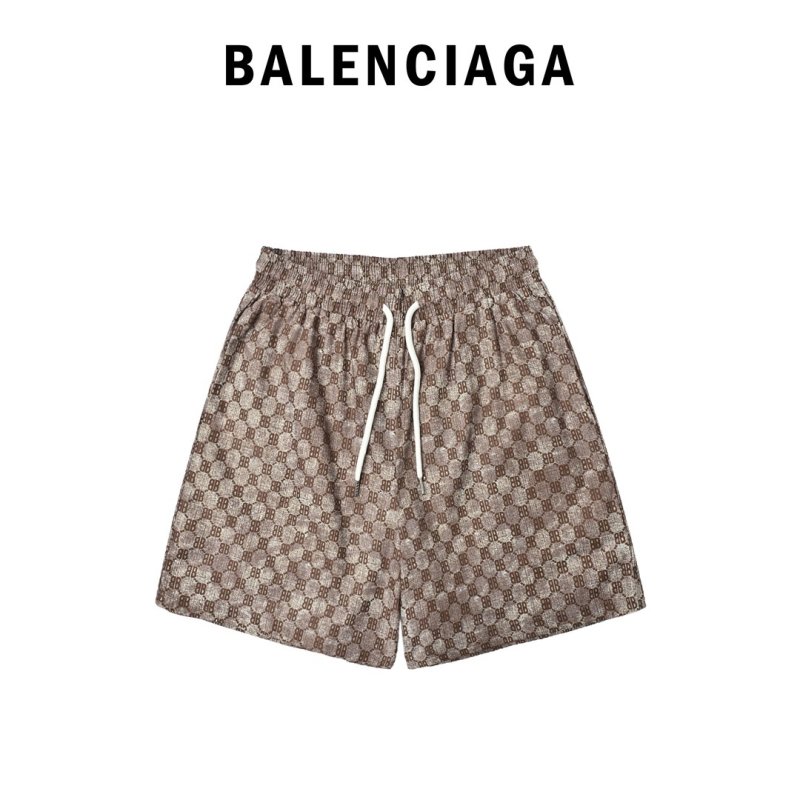 Gucci GG Monogram Brown Shorts view