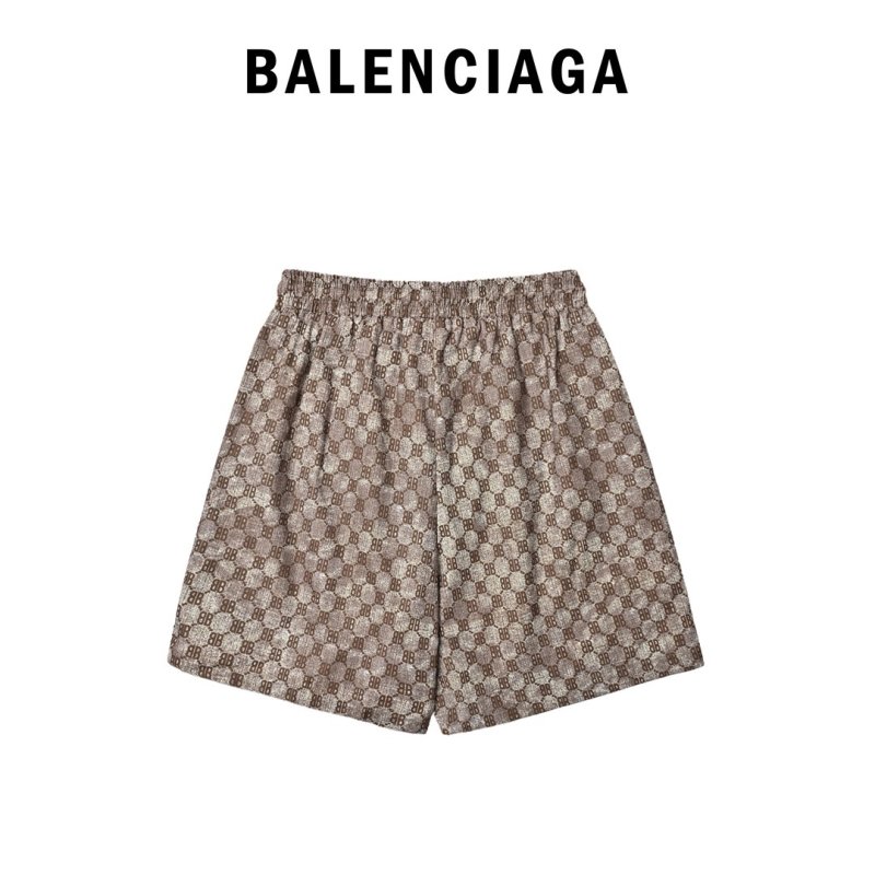 Gucci GG Monogram Brown Shorts view