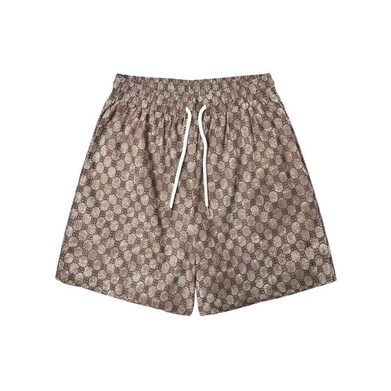 Gucci GG Monogram Brown Shorts view