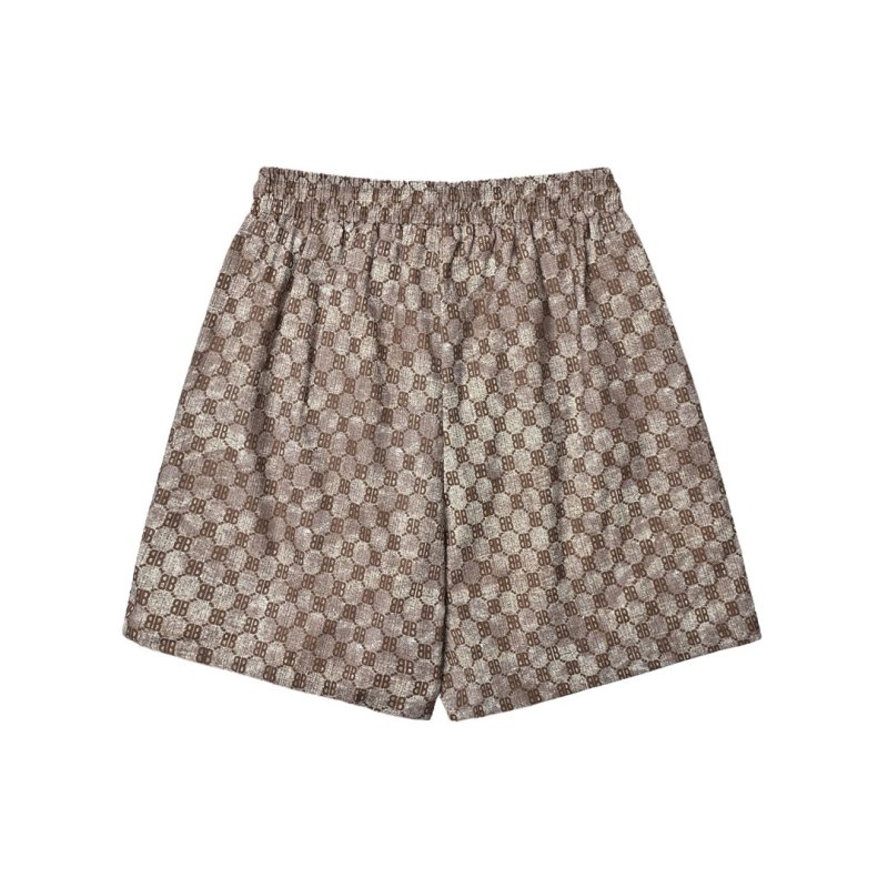 Gucci GG Monogram Brown Shorts view