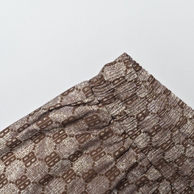 Gucci GG Monogram Brown Shorts view
