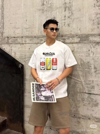 Balenciaga Candle Holder White T-Shirt view 3