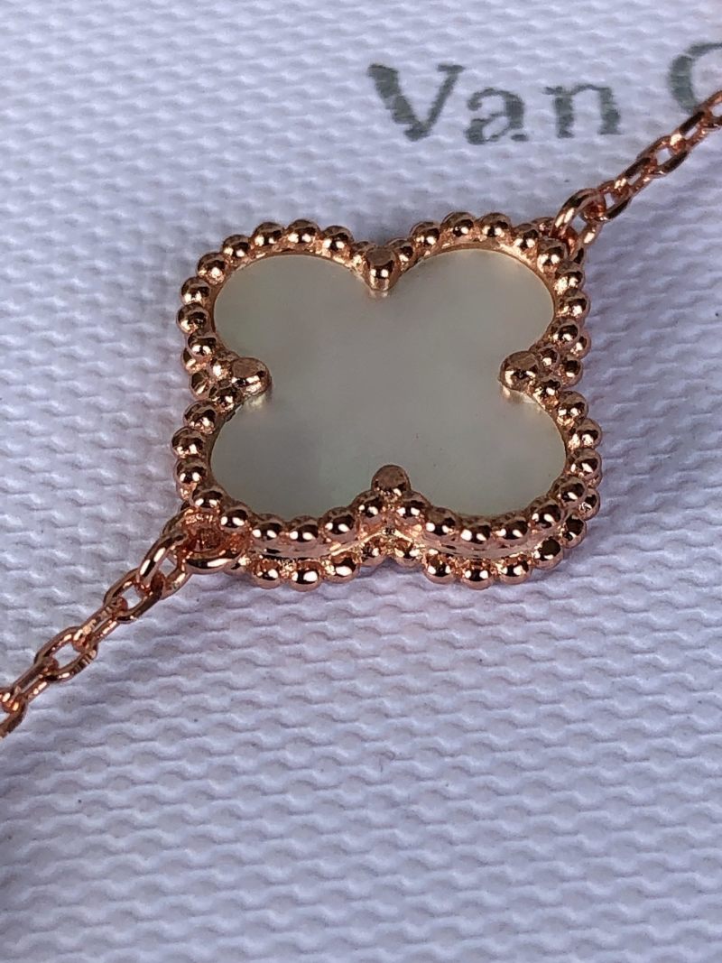 Van Cleef & Arpels Four-Leaf Clover Rose Gold Bracelet view