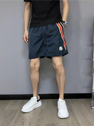 Moncler Navy Stripe Track Shorts view 2