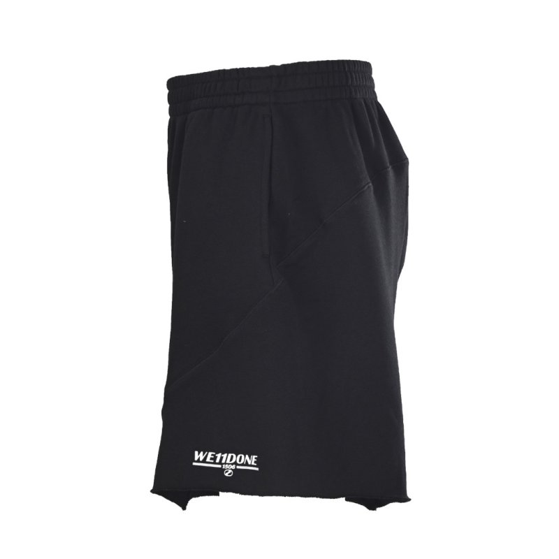 Black Essential Shorts with Side Pocket Detail view