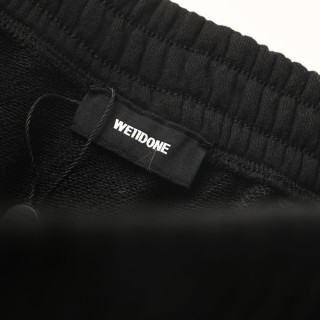 WE11DONE Logo Black Shorts view 5