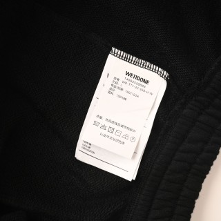 WE11DONE Logo Black Shorts view 9