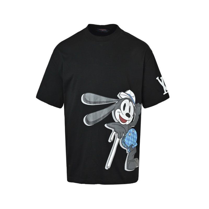 Black Cartoon Character Graphic T-Shirt view
