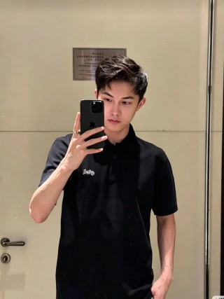 Burberry Black Embroidered Polo Shirt