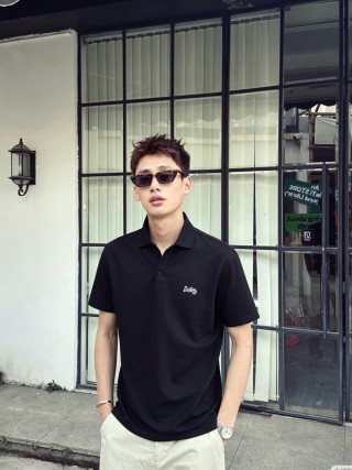 Burberry Black Embroidered Polo Shirt view 4