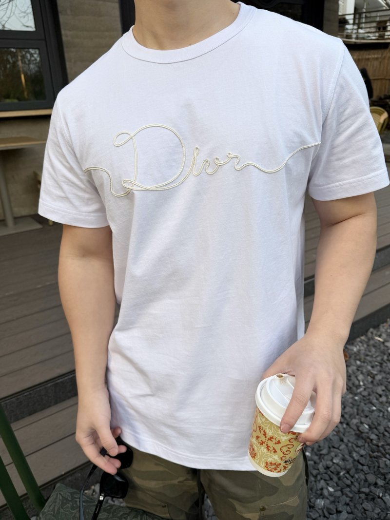 Dior Signature Script White T-Shirt
