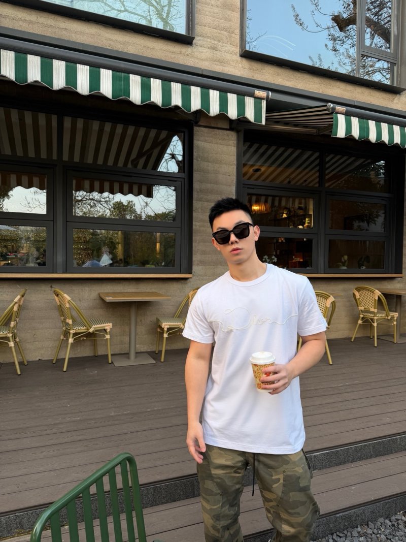 Dior Signature Script White T-Shirt view