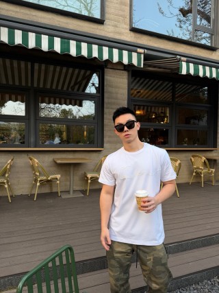 Dior Signature Script White T-Shirt view 2