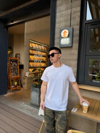 Dior Signature Script White T-Shirt view 4