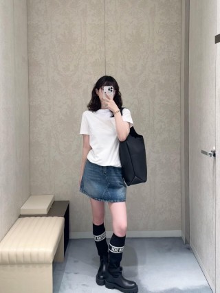 Dior Signature Script White T-Shirt view 9