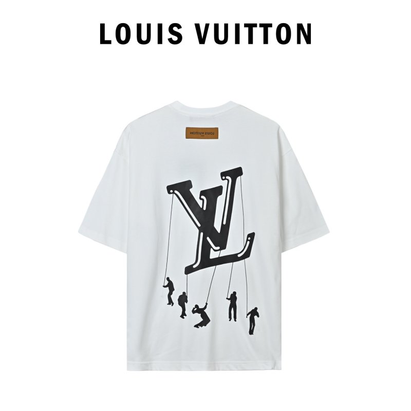 White Oversized T-Shirt with Abstract Black Graphic Print view