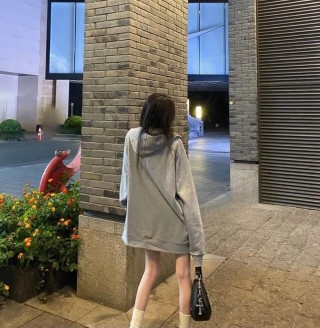 Chrome Hearts Cross Logo Zip Hoodie Oatmeal view 3