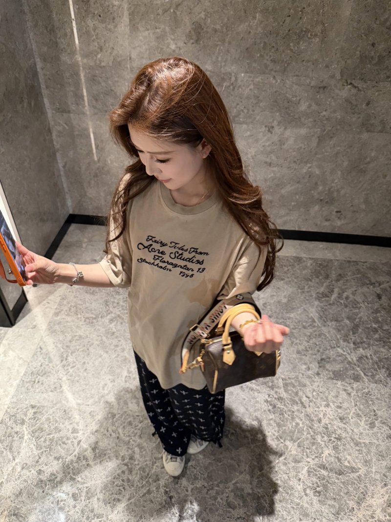 Cream Oversized Short Sleeve T-Shirt with Script Print view