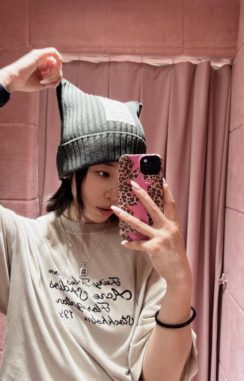 Cream Oversized Short Sleeve T-Shirt with Script Print view
