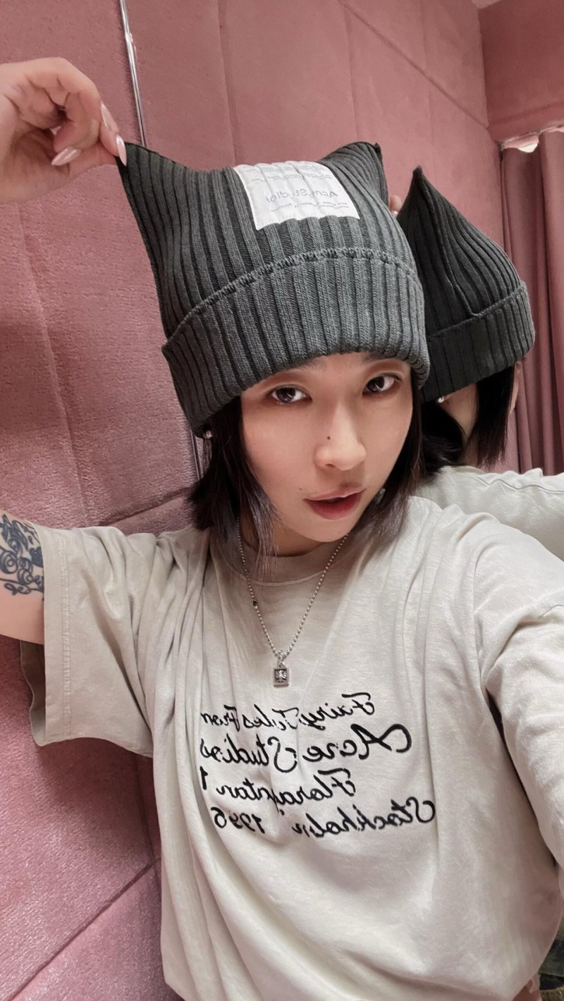 Cream Oversized Short Sleeve T-Shirt with Script Print view