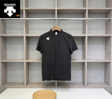 Descente Business Polo Shirt Khaki view 5