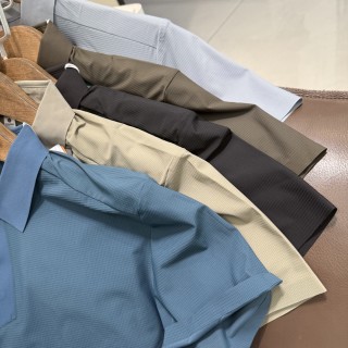 Descente Business Polo Shirt Khaki view 6