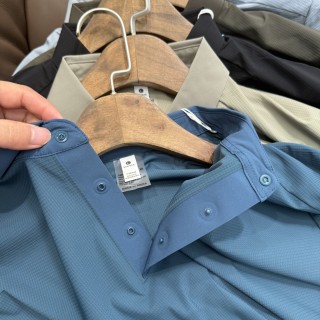 Descente Business Polo Shirt Khaki view 8