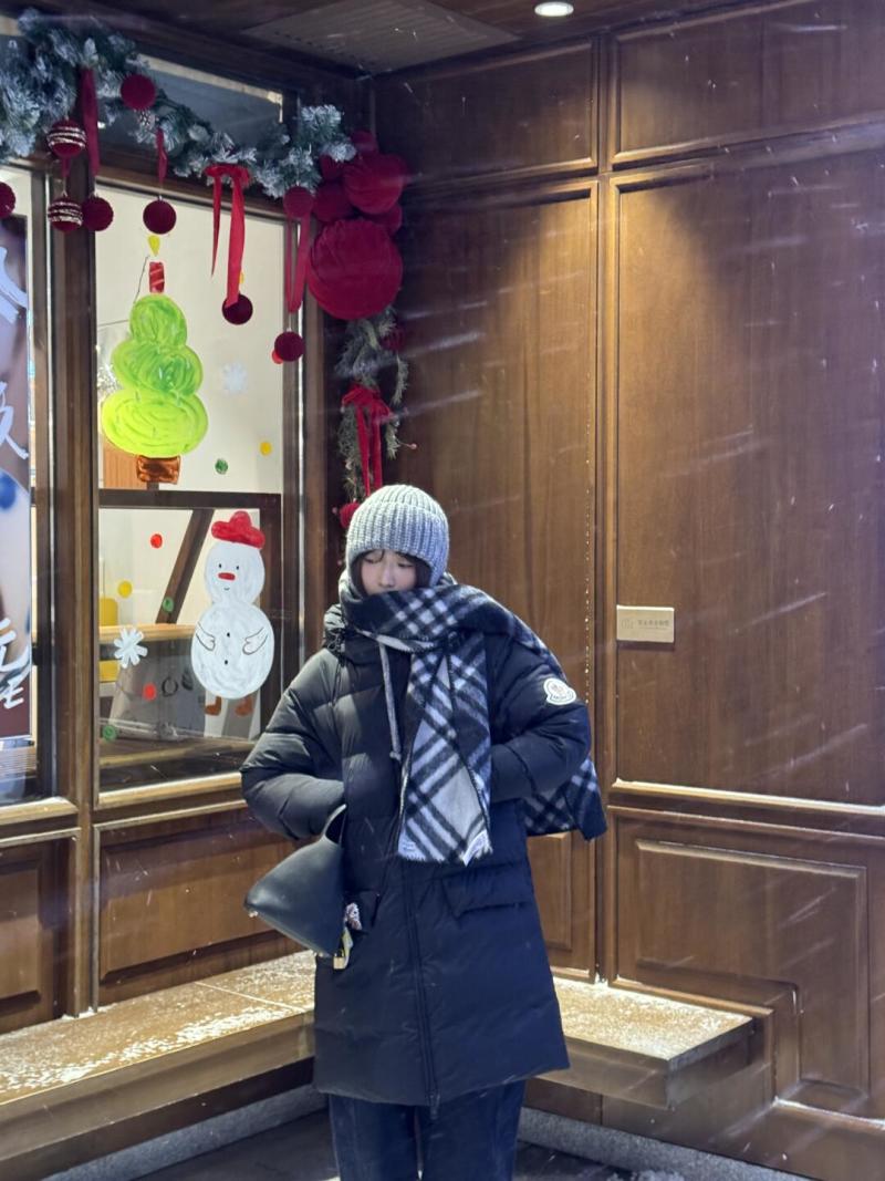 Black Puffy Down Jacket Oversized Fit view
