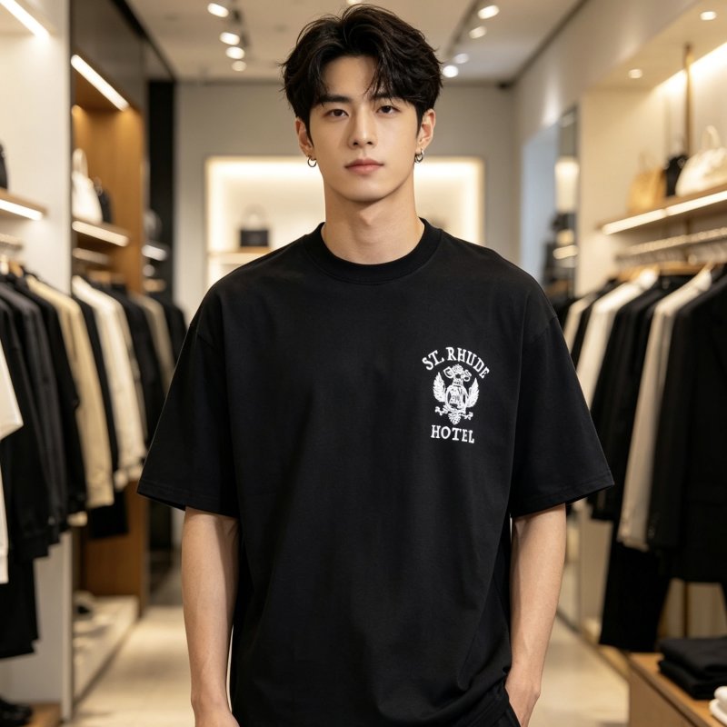 Black St. Rhode Hotel Graphic Short Sleeve T-Shirt view