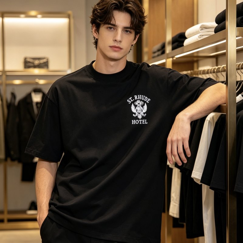 Black St. Rhode Hotel Graphic Short Sleeve T-Shirt view