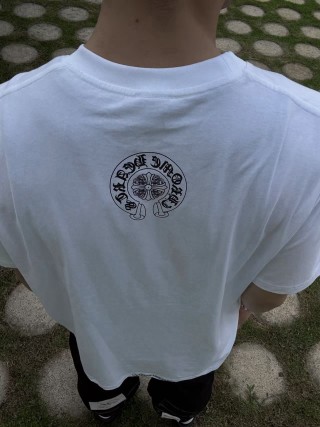 Essentials White Pocket Crest T-Shirt view 2