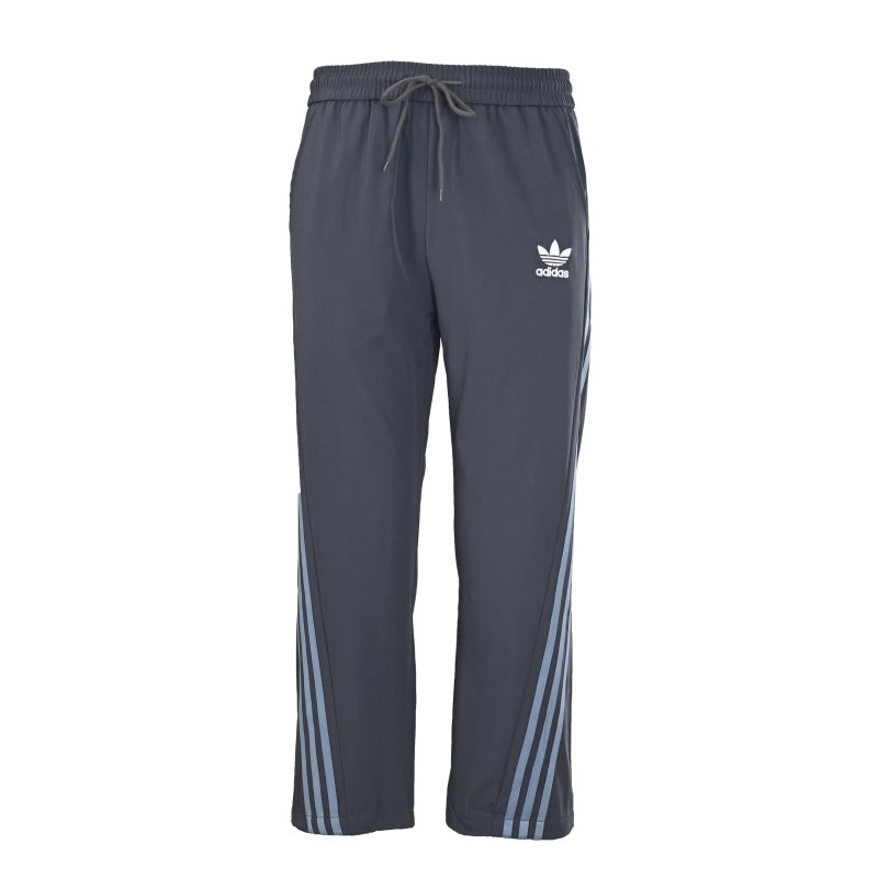Adidas Black Track Pants with 3-Stripe Detailing view