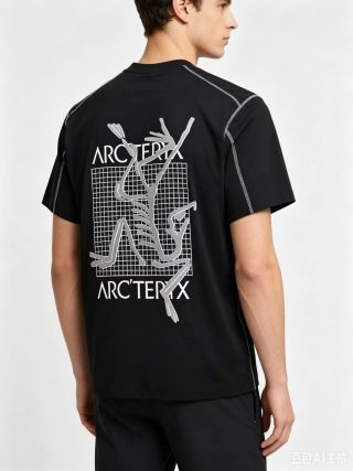Arc'teryx Black Graphic Print T-Shirt view 3
