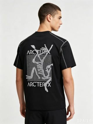 Arc'teryx Black Graphic Print T-Shirt view 4