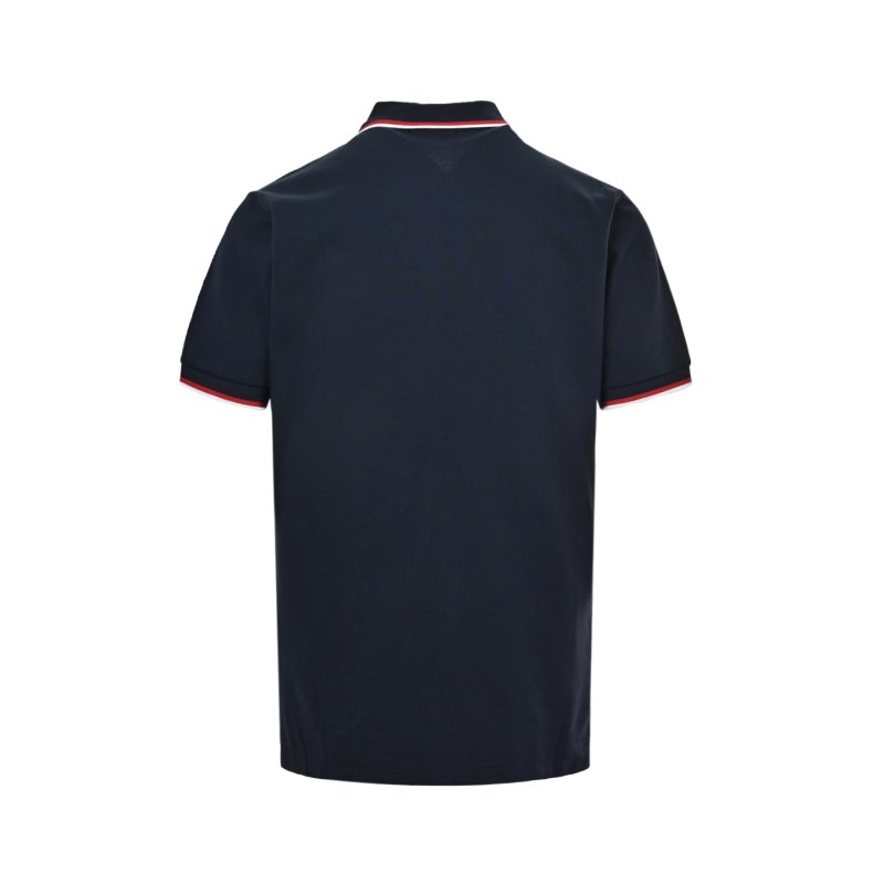 Polo Ralph Lauren Women's Navy Polo Shirt with Striped Collar view