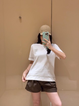 Burberry Heart Logo White T-Shirt view 6