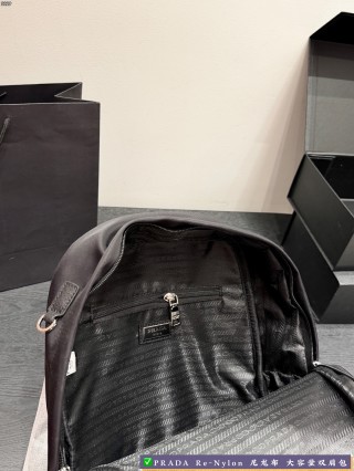 Prada Re-Nylon Black Backpack 32x38cm view 8