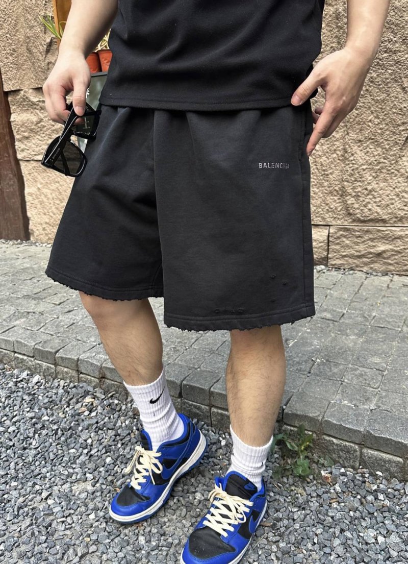 Balenciaga Black Logo Shorts