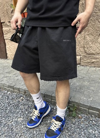 Balenciaga Black Logo Shorts