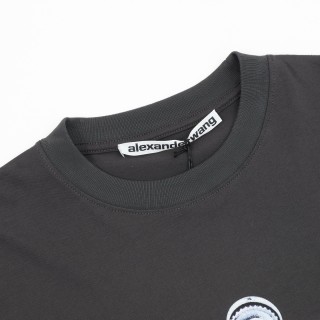 Alexander Wang Lighter Print Oversized Black T-Shirt view 3