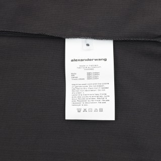Alexander Wang Lighter Print Oversized Black T-Shirt view 9