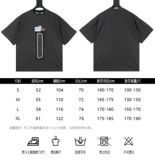 Alexander Wang Lighter Print Oversized Black T-Shirt view 10