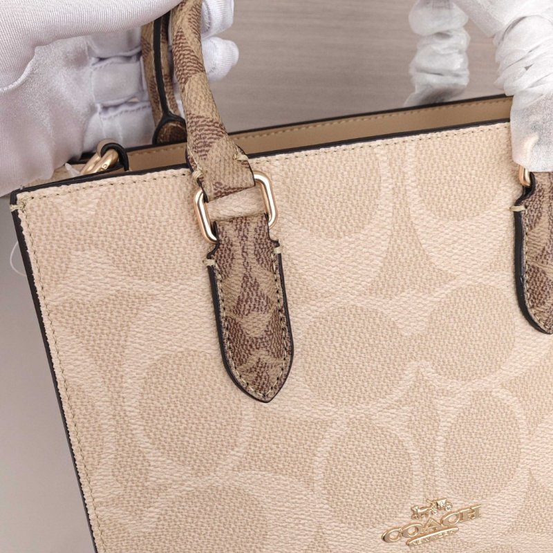 Coach Maggie Tote Bag Cream Canvas view