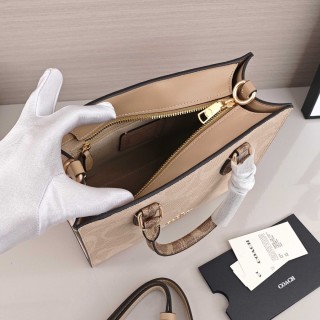 Coach Maggie Tote Bag Cream Canvas view 9